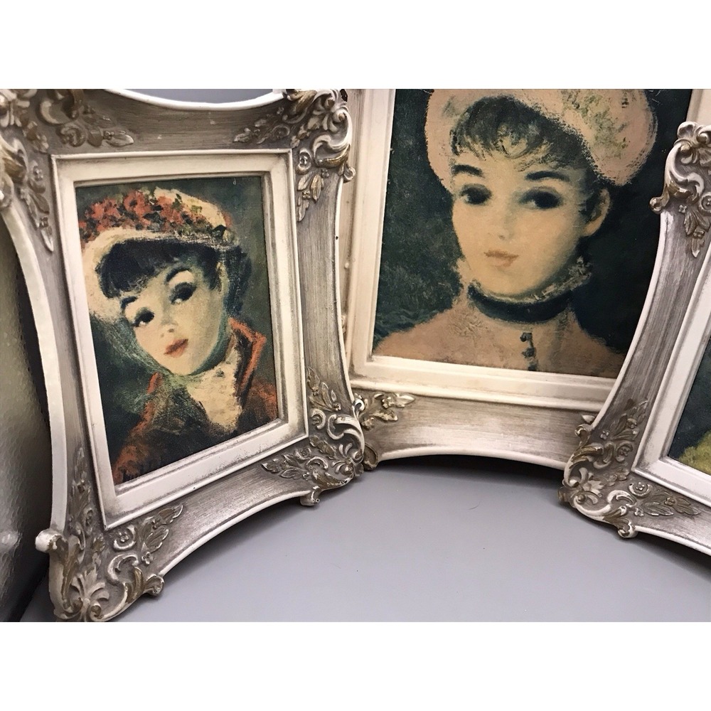Three VTG 1950's Jeffe Huldah Framed Prints Annette Marianne Suzanne‎ 10x11 7X7 - Picture 3 of 13